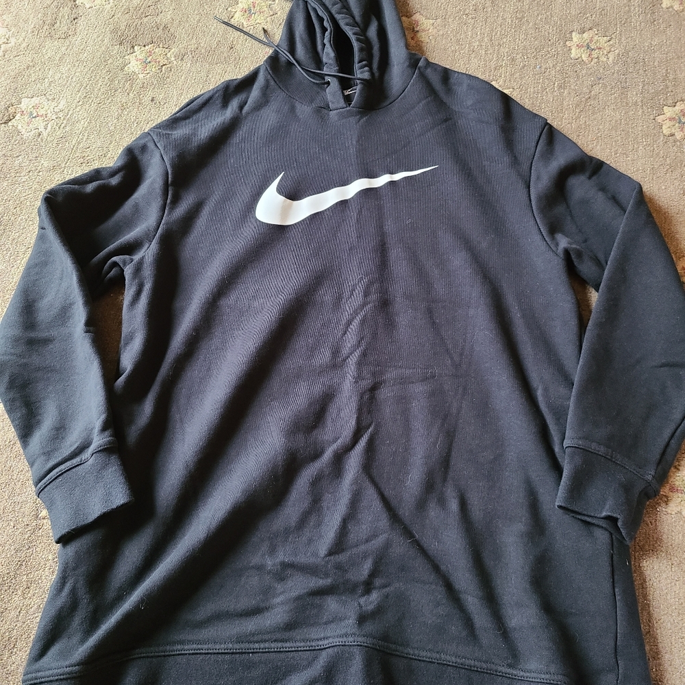 Nike hooded sweatshirt mens small black and white NWOT